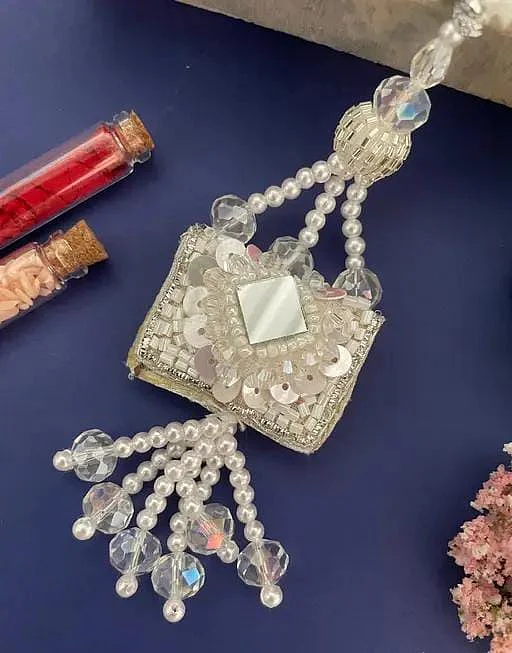 Mirror Work Lumba Rakhi